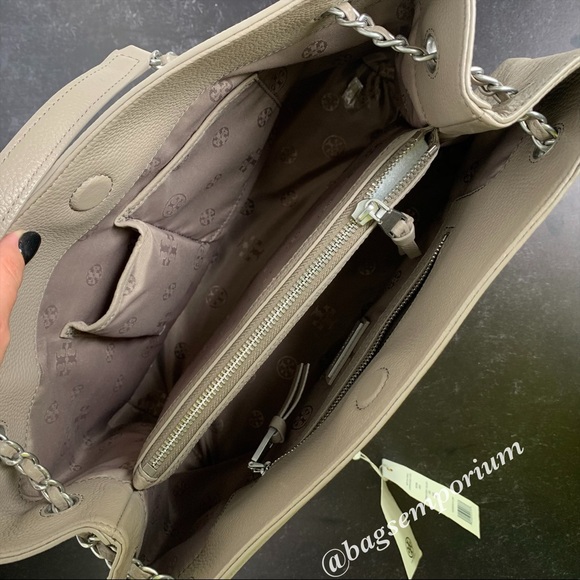 Tory Burch Britten Triple Compartment Tote.  Tag is no longer attached. - Picture 4 of 11